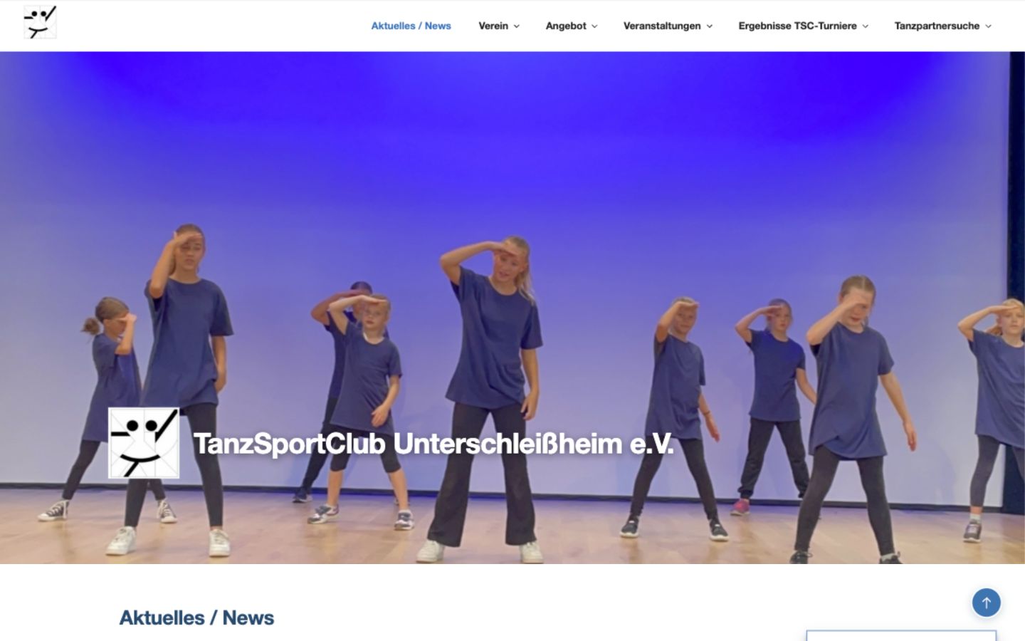 Website des TSC Unterschleißheim